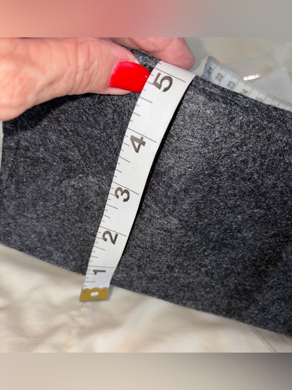 Structured Dark Gray Felt Travel Organizer Insert - Picture 4 of 4